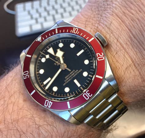 tudor black bay rosso|tudor black bay red bezel.